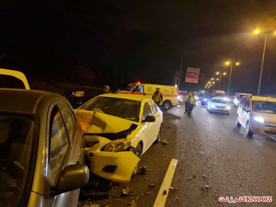 اصابات بحادث بين عدة مركبات قرب شفاعمرو
